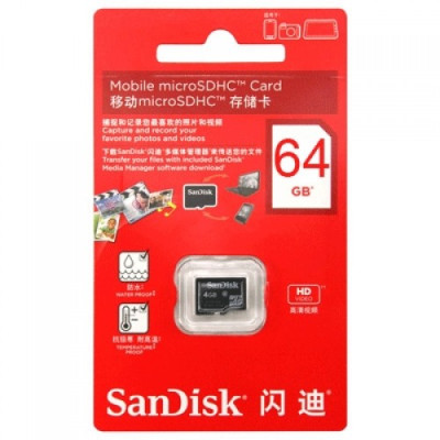 Добави още лукс Карти памети Карта памет Micro SD 64 GB SanDisk Class 10